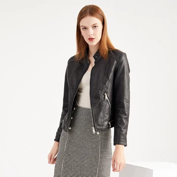 Women's Leather Jackets Autumn Winter Pu Faux Plus Velvet Plus Size Solid Slim Ladies Black Color Coat Pockets Zipper Clothing
Women's Leather Jackets Autumn Winter Pu Faux Plus Velvet Plus Size Solid Slim Ladies Black Color Coat Pockets Zipper Clothing