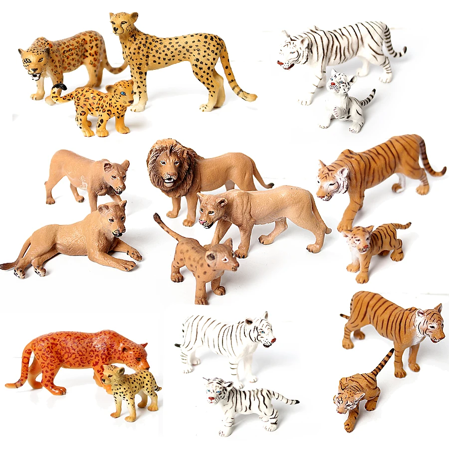 Wild Animals Model Tiger Lions leopard Educational Hand Painting Jungle Animals Action Figures Model Set Figurines for Toddler
Wild Animals Model Tiger Lions leopard Educational Hand Painting Jungle Animals Action Figures Model Set Figurines for Toddler