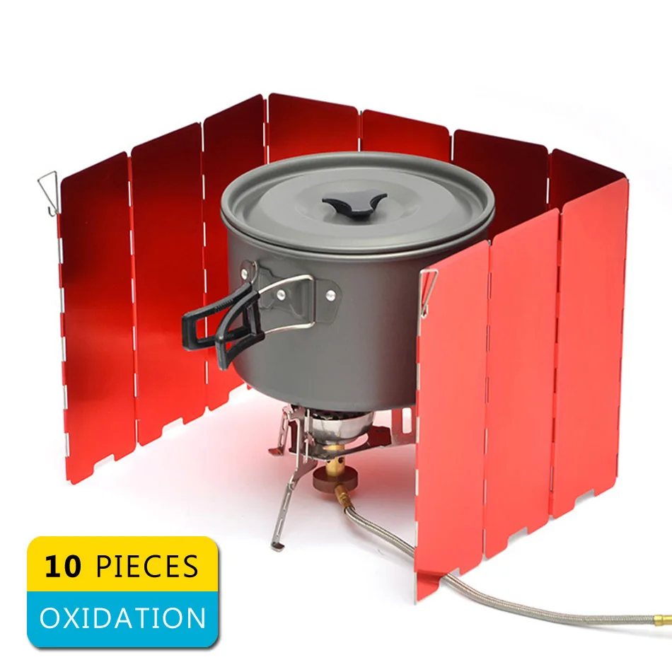 Burner Windshield Camping Gas Stove Outdoor 10 Pieces Oxidized Windshield Windscreen Screen Portable Deflector Cooker Kamp
Burner Windshield Camping Gas Stove Outdoor 10 Pieces Oxidized Windshield Windscreen Screen Portable Deflector Cooker Kamp