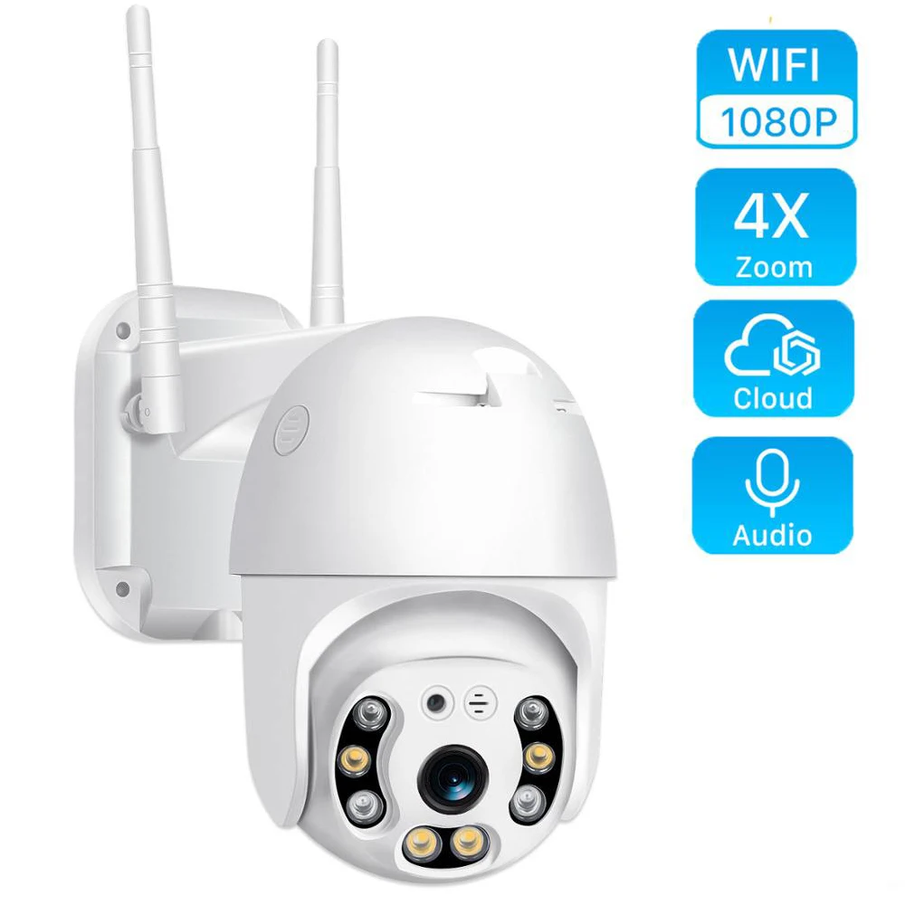 1080P Outdoor Speed Dome Wifi Camera IP 2MP H.265 Audio PTZ Wireless Camera Ai Cloud-SD Slot ONVIF Surveillance IP Camera IP cam
1080P Outdoor Speed Dome Wifi Camera IP 2MP H.265 Audio PTZ Wireless Camera Ai Cloud-SD Slot ONVIF Surveillance IP Camera IP cam