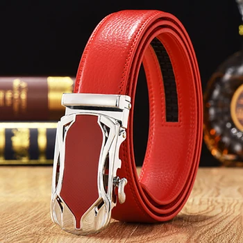 

160cm Plus Size New Famous Belt Male Brand Designer Automatic Buckle Cowhide Real Leather men belt Luxury Belts For Men