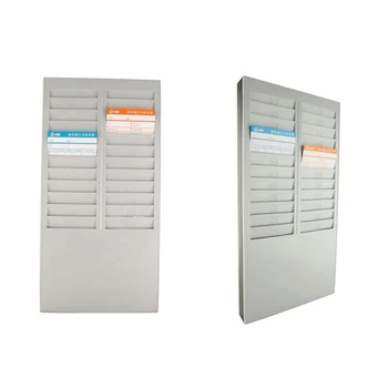 Time Card Rack Time Card Holder with 24 Slots Plastic Wall Mounted Cards Holder for Time Card Machine Attendance Recorder
Time Card Rack Time Card Holder with 24 Slots Plastic Wall Mounted Cards Holder for Time Card Machine Attendance Recorder