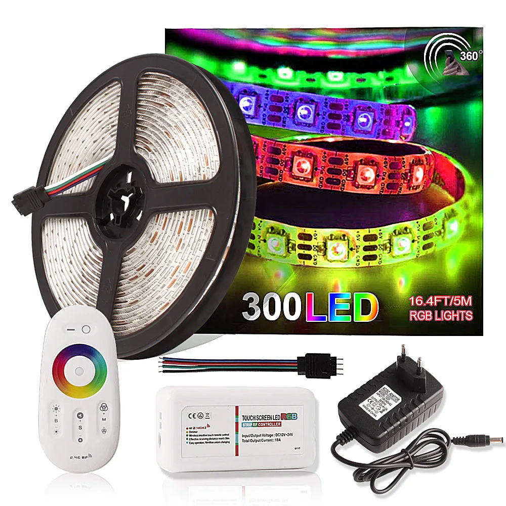 Touch Controller LED Lighting 5m Waterproof Led Strip Light RGB Tape Ribbon Leds 12V White Warm White Backlight Neon Strip Lamp
Touch Controller LED Lighting 5m Waterproof Led Strip Light RGB Tape Ribbon Leds 12V White Warm White Backlight Neon Strip Lamp