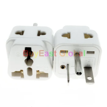 (Pack 5) 2 IN 1 - US NEMA 6-20P Electrical Plug Adapter - AC 208/220/230/240V- 10A Max White / Black
(Pack 5) 2 IN 1 - US NEMA 6-20P Electrical Plug Adapter - AC 208/220/230/240V- 10A Max White / Black