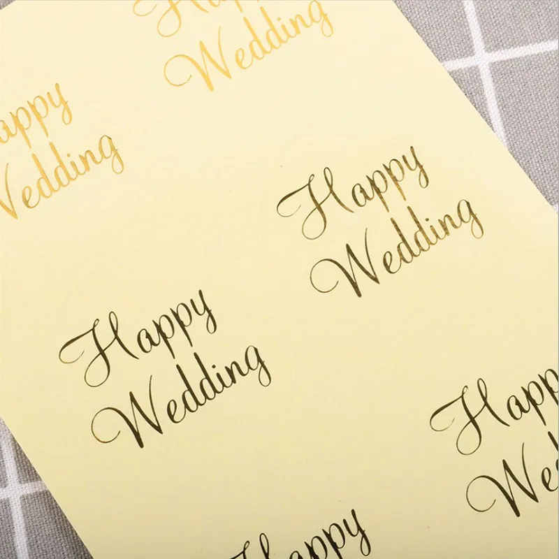 600pcs/lot HAPPY WEDDING wholesale Bronzing Transparent round hot stamping sealing sticker Invitation card for Carton Box
600pcs/lot HAPPY WEDDING wholesale Bronzing Transparent round hot stamping sealing sticker Invitation card for Carton Box