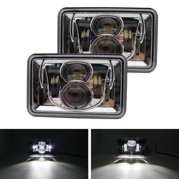 4x6 Inch LED Headlights H4 For Peterbilt Rectangular Headlights 379 378 357 6x4" inch Rectangular Projector LED Headlights
4x6 Inch LED Headlights H4 For Peterbilt Rectangular Headlights 379 378 357 6x4" inch Rectangular Projector LED Headlights