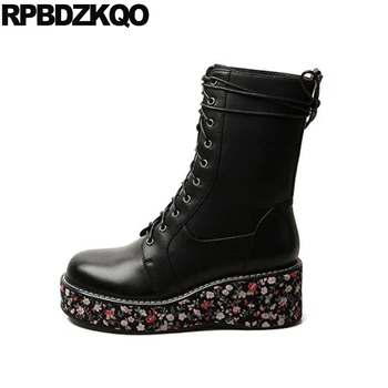 wedge flatform flower printed shoes front lace up casual ankle boots autumn combat military british floral print women muffin
wedge flatform flower printed shoes front lace up casual ankle boots autumn combat military british floral print women muffin