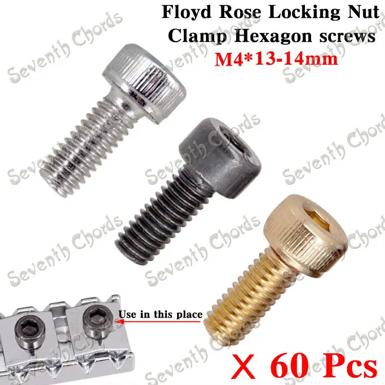 60 шт., шестигранные винты для электрогитары, 3 цвета 
60 шт., шестигранные винты для электрогитары, 3 цвета