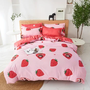 Winter Autumn Bedding set Sweet style Little red strawberry Printed 3/4/5 pcs Bedding set
Winter Autumn Bedding set Sweet style Little red strawberry Printed 3/4/5 pcs Bedding set