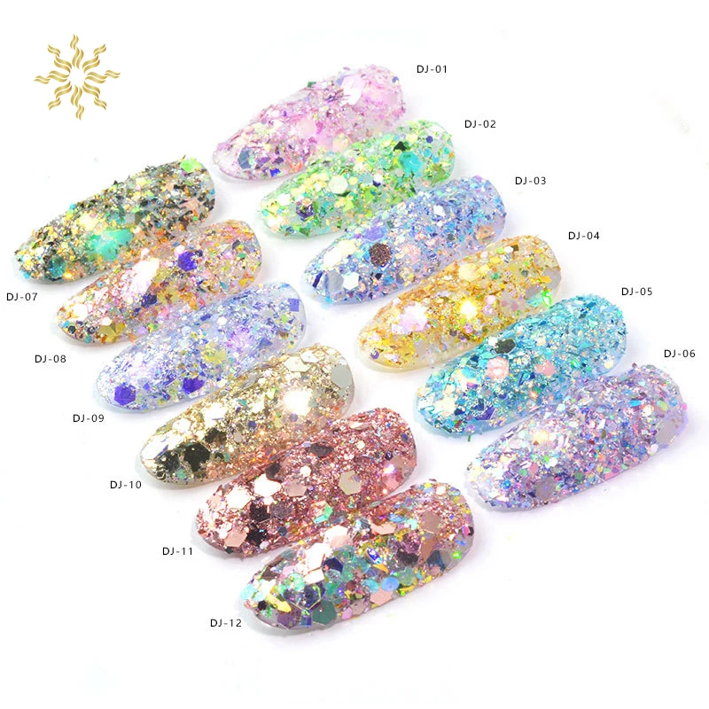 12 Mix Colors Nail Glitter Powder Sequins Colorful Nail Flakes DIY Nail Sliders Dust for Nail Art Decorations Glitter Sequins
12 Mix Colors Nail Glitter Powder Sequins Colorful Nail Flakes DIY Nail Sliders Dust for Nail Art Decorations Glitter Sequins