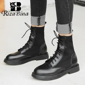 RIZABINA Real Leather Women Ankle Boots Lace Up Round Toe Shoes Winter Warm Boots Women Fashion Party Footwear Size 34-39
RIZABINA Real Leather Women Ankle Boots Lace Up Round Toe Shoes Winter Warm Boots Women Fashion Party Footwear Size 34-39