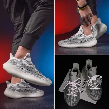 Fashion Breathable Sneakers Men's Reflective Shoe Laces Soft and Comfortable Sports Shoes
Fashion Breathable Sneakers Men's Reflective Shoe Laces Soft and Comfortable Sports Shoes