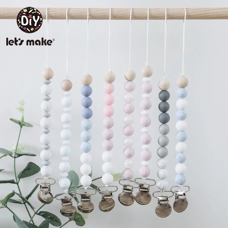 Let's Make 8pcs Silicone Beads Pacifier Clips Set Bpa Free Silicone Teether Acrylic Letter Beads Pendant Pacifier Chain
Let's Make 8pcs Silicone Beads Pacifier Clips Set Bpa Free Silicone Teether Acrylic Letter Beads Pendant Pacifier Chain