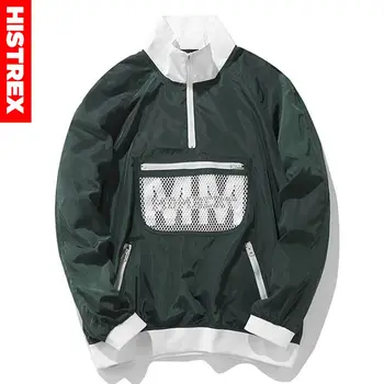 Mens Harakuju Jacket Japanese Windbreaker Hip Hop Thin Jacket Front Pocket Pullover Oversized Green Track Streetwear 2020 Autumn
Mens Harakuju Jacket Japanese Windbreaker Hip Hop Thin Jacket Front Pocket Pullover Oversized Green Track Streetwear 2020 Autumn