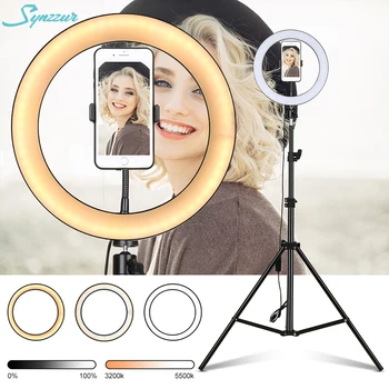 Selfie Tripod Stand LED Ring Light 10 inch Dimmable 3200-5500 Color Modes Flexible Mobile Phone Round Lamp For Ringlight Tiktok
Selfie Tripod Stand LED Ring Light 10 inch Dimmable 3200-5500 Color Modes Flexible Mobile Phone Round Lamp For Ringlight Tiktok