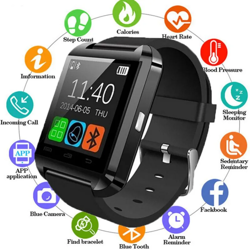 2019 New Stylish U8 Bluetooth Smart Watch For iPhone IOS Android Watches Wear Clock Wearable Device Smartwatch PK Easy to Wear
2019 New Stylish U8 Bluetooth Smart Watch For iPhone IOS Android Watches Wear Clock Wearable Device Smartwatch PK Easy to Wear