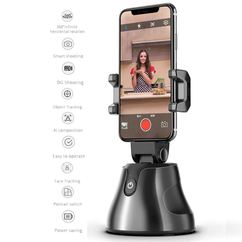 Selfie Stick 360 Rotation Face Tracking Handheld Gimbal Tripod Object Tracking Camera Gimbal for Photo Vlog Live Video Record
Selfie Stick 360 Rotation Face Tracking Handheld Gimbal Tripod Object Tracking Camera Gimbal for Photo Vlog Live Video Record