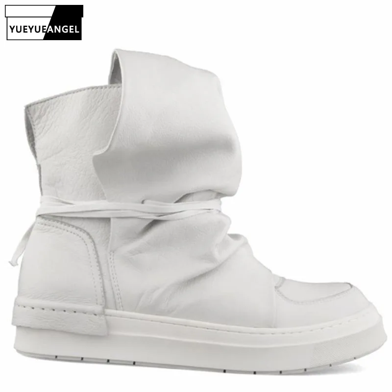 High Street High-Top Shoes Men Luxury Cowhide Platform Sneakers Autumn Round Toe Punk Gothic White/Black Shoes Trainers
High Street High-Top Shoes Men Luxury Cowhide Platform Sneakers Autumn Round Toe Punk Gothic White/Black Shoes Trainers