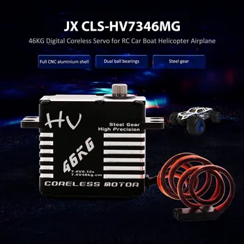 JX CLS-HV7346MG 46kg Aluminium Digital Coreless Servo for RC Car Helicopter Boat Airplane RC Spare Parts
JX CLS-HV7346MG 46kg Aluminium Digital Coreless Servo for RC Car Helicopter Boat Airplane RC Spare Parts