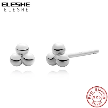 ELESHE Trendy New 925 Sterling Silver Tria Beaded Stud Earrings for Women Tiny Cluster Spheres Simple Earrings Fine Jewelry Gift
ELESHE Trendy New 925 Sterling Silver Tria Beaded Stud Earrings for Women Tiny Cluster Spheres Simple Earrings Fine Jewelry Gift