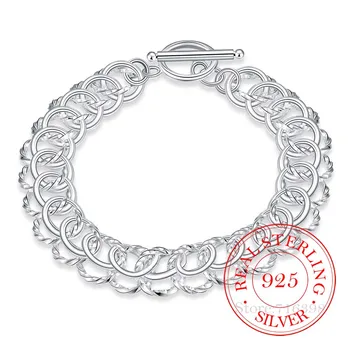 925 Sterling Silver Bracelet Vintage Centipede TO Chains Bracelets & Bangles Chains For Men and Women Fine Jewelry Party Gift
925 Sterling Silver Bracelet Vintage Centipede TO Chains Bracelets & Bangles Chains For Men and Women Fine Jewelry Party Gift