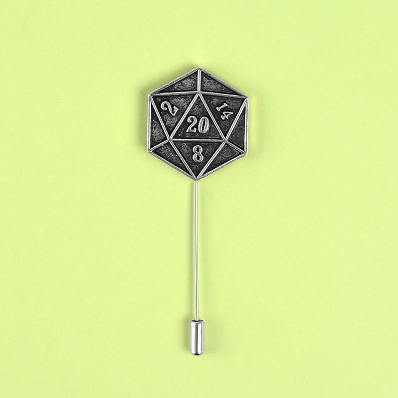 New Arrival D20 Twenty-Sided Die Pin for Dungeons and Dragons fans badge D20 table-top gaming gifts Soft Enamel Brooches Pins
New Arrival D20 Twenty-Sided Die Pin for Dungeons and Dragons fans badge D20 table-top gaming gifts Soft Enamel Brooches Pins