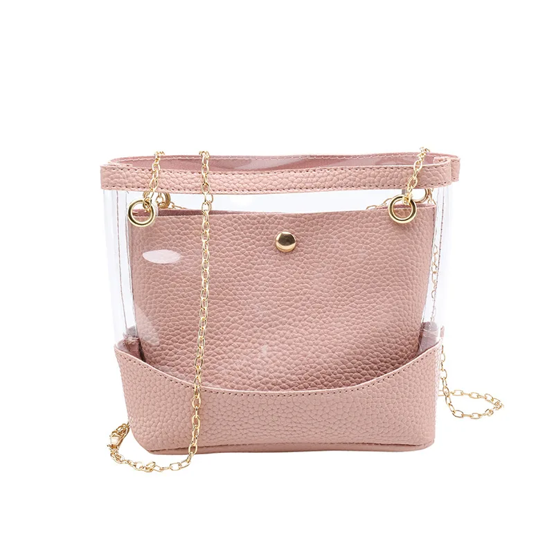 Sheng chuang Beauty 2019 Summer Shoulder Cross-body Chain Embossed Leather Transparent Jelly Bucket Women's Bag Gift
Sheng chuang Beauty 2019 Summer Shoulder Cross-body Chain Embossed Leather Transparent Jelly Bucket Women's Bag Gift