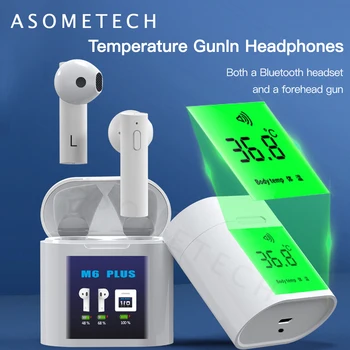 TWS Bluetooth5.0 Earphones with Body Temperature Measurement In-ear Wireless LCD Display Noise Cancel Earphones
TWS Bluetooth5.0 Earphones with Body Temperature Measurement In-ear Wireless LCD Display Noise Cancel Earphones