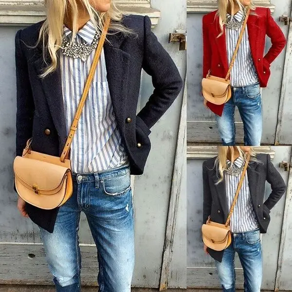 1335 # Autumn And Winter New Style Europe And America Woolen Jacket Women's 
1335 # Autumn And Winter New Style Europe And America Woolen Jacket Women's