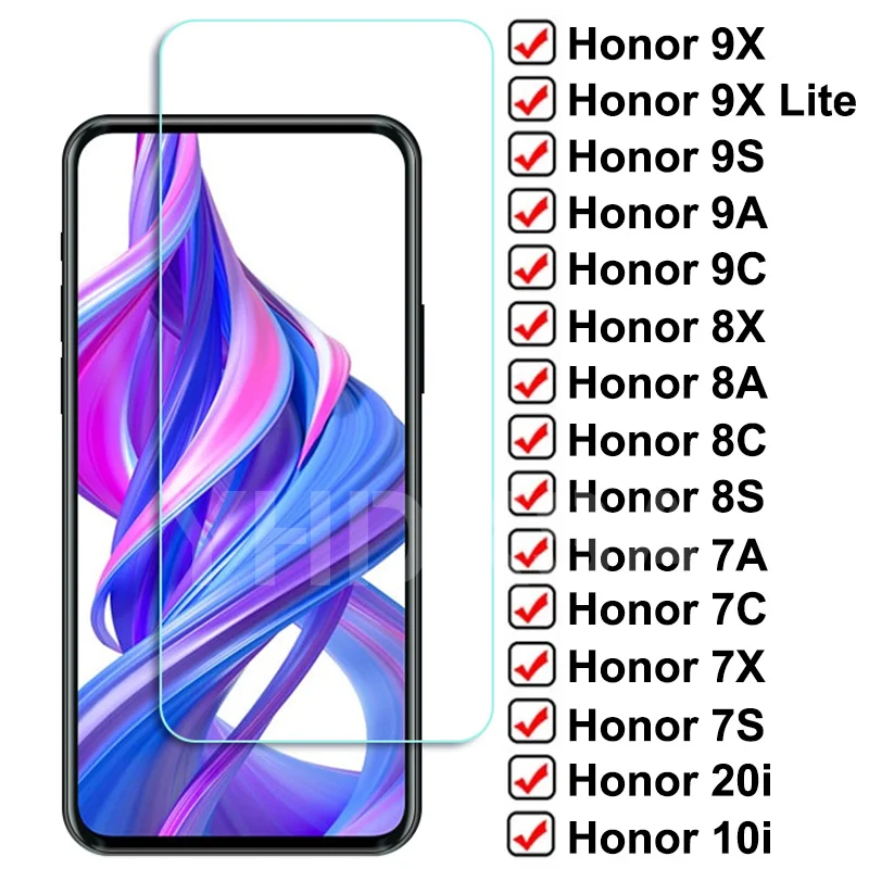 Защитное стекло 9D для Honor 9X Lite 9A 9C 9S 8X 8A 8C 8S 7A 7C 7X 7S 20i 10i 9i закаленное | Мобильные
