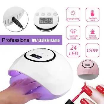 Nail Dryer UV Nail Lamp Fast-Curing 24LED Lights Timing Nail Gel Polish Dryer LCD Display Touch Screen Smart Infrared Sensor
Nail Dryer UV Nail Lamp Fast-Curing 24LED Lights Timing Nail Gel Polish Dryer LCD Display Touch Screen Smart Infrared Sensor