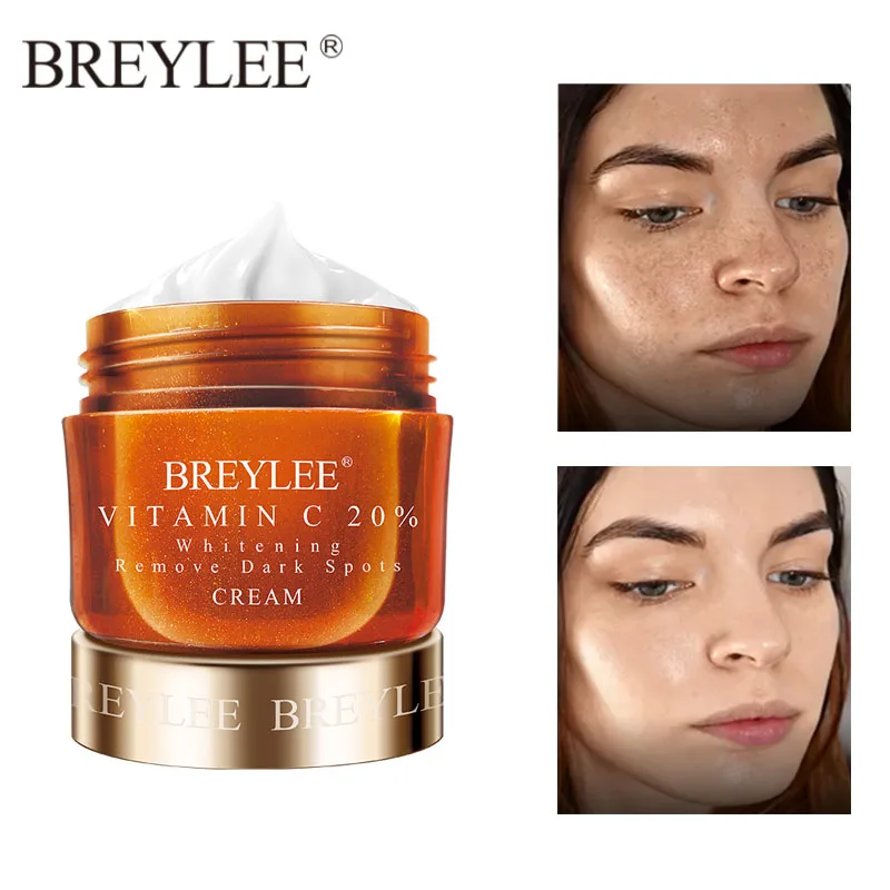 BREYLEE VC Whitening Face Cream 40g Vitamin C 20% Repair Fade Freckles Remove Dark Spots Melanin Remover Brighten Facial Cream
BREYLEE VC Whitening Face Cream 40g Vitamin C 20% Repair Fade Freckles Remove Dark Spots Melanin Remover Brighten Facial Cream