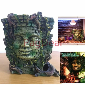 Hotsale Aquarium Ornament Temple Wall shrine Egypt Buddha Face Fish Tank Decoration Reptile Crawler Cylinder Decor
Hotsale Aquarium Ornament Temple Wall shrine Egypt Buddha Face Fish Tank Decoration Reptile Crawler Cylinder Decor
