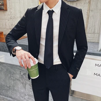 Men's Suit Fall Trend 2020 English Business Leisure One Button Slim Stripe Suit Men's Suit Banquet Dress Slim Straight Men Suit
Men's Suit Fall Trend 2020 English Business Leisure One Button Slim Stripe Suit Men's Suit Banquet Dress Slim Straight Men Suit