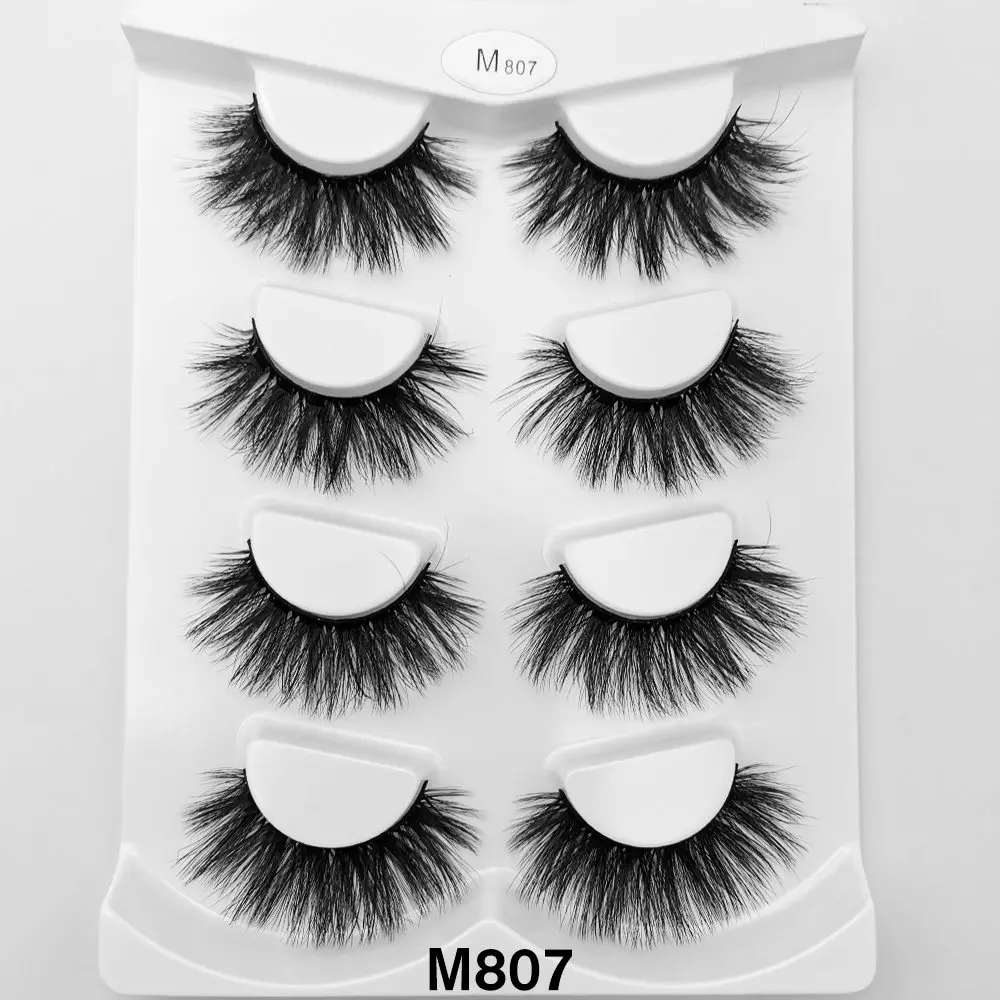 HUARUITAI 4 Pairs Natural Long Black False Eyelashes Fake Eye Lashes Makeup Extension Tools Professional Mink Hair Eye Lashes
HUARUITAI 4 Pairs Natural Long Black False Eyelashes Fake Eye Lashes Makeup Extension Tools Professional Mink Hair Eye Lashes