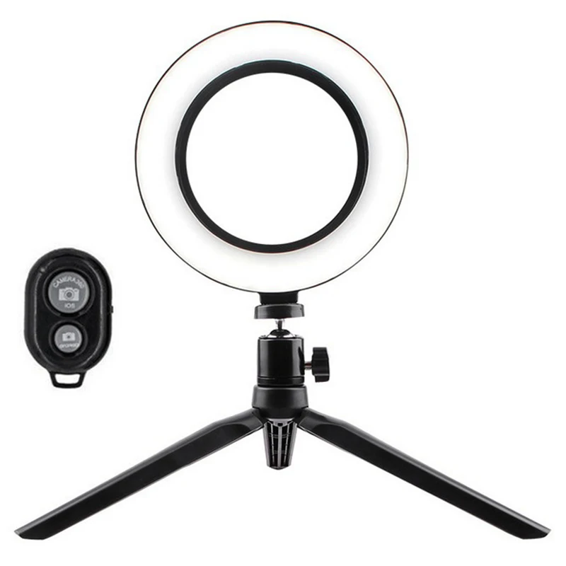 LED Ring Fill Light with Bluetooth Remote Control Dimmable Universal 16cm Live Selfie Flash Stand
LED Ring Fill Light with Bluetooth Remote Control Dimmable Universal 16cm Live Selfie Flash Stand