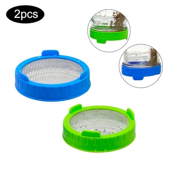 2pcs Seed Sprouting Lids Filters with Stainless Steel Screen Seed Germination Cover Cap Strainer Lids
2pcs Seed Sprouting Lids Filters with Stainless Steel Screen Seed Germination Cover Cap Strainer Lids
