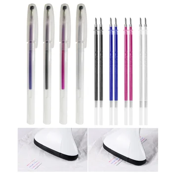 4PCS Heat Erasable Fabric Marking Pens with 8PCS Refills for Tailors Sewing Quilting Dressmaking Blue White Red Black 4 Colors
4PCS Heat Erasable Fabric Marking Pens with 8PCS Refills for Tailors Sewing Quilting Dressmaking Blue White Red Black 4 Colors