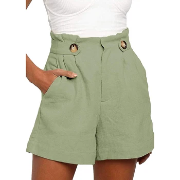 Women High Waist Shorts Fashion Button Decor Shorts Casual Loose Wide Leg Shorts New Women's Shorts For Ladies
Women High Waist Shorts Fashion Button Decor Shorts Casual Loose Wide Leg Shorts New Women's Shorts For Ladies