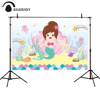 Allenjoy Newborn Baby Shower Photophone Mermaid Rainbow Shells Candy Table Birthday Background Glitter Party Decor Backdrops
Allenjoy Newborn Baby Shower Photophone Mermaid Rainbow Shells Candy Table Birthday Background Glitter Party Decor Backdrops