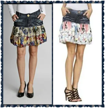 desigual Spanish fashion ladies printed cotton denim stitching skirt ladies short denim skirt
desigual Spanish fashion ladies printed cotton denim stitching skirt ladies short denim skirt