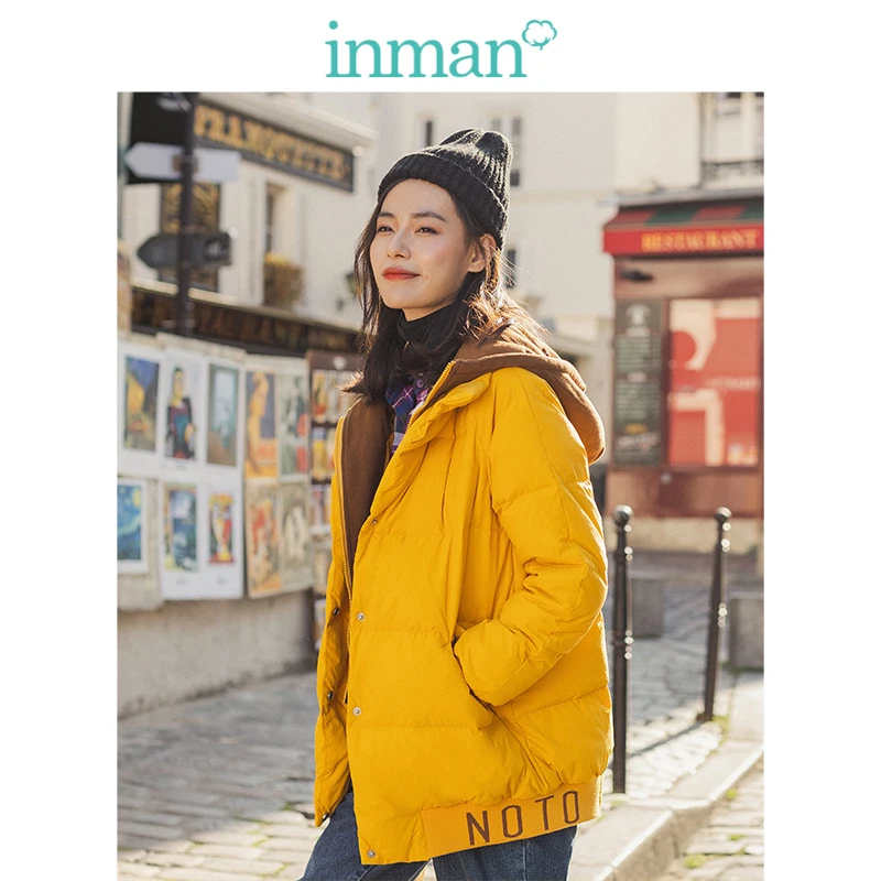 INMAN Winter Fashion Personality Fake Two Pieces Hooded Contrast Color Warm Women Short Down Coat
INMAN Winter Fashion Personality Fake Two Pieces Hooded Contrast Color Warm Women Short Down Coat