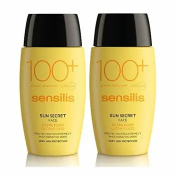 Sensilis Sun Secret Ultra Protector Solar Facial SPF50+, Pack de 2 unidades de 40 ml 
Sensilis Sun Secret Ultra Protector Solar Facial SPF50+, Pack de 2 unidades de 40 ml