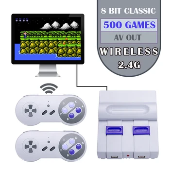 Mini Retro Game Console Wireless Game Joystick TV Handheld Game Console Built in 500 Games AV out video console
Mini Retro Game Console Wireless Game Joystick TV Handheld Game Console Built in 500 Games AV out video console