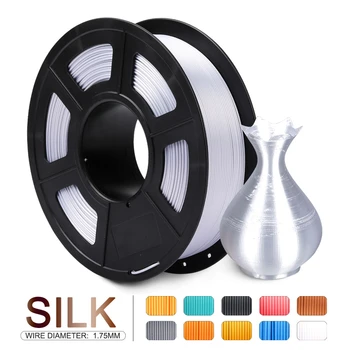 Silk 3D Filament 1.75mm 1kg silver PLA SILK For 3D Printer Bright Color Silk PLA 3d Filament Silk Texture 3D Printing Materials
Silk 3D Filament 1.75mm 1kg silver PLA SILK For 3D Printer Bright Color Silk PLA 3d Filament Silk Texture 3D Printing Materials
