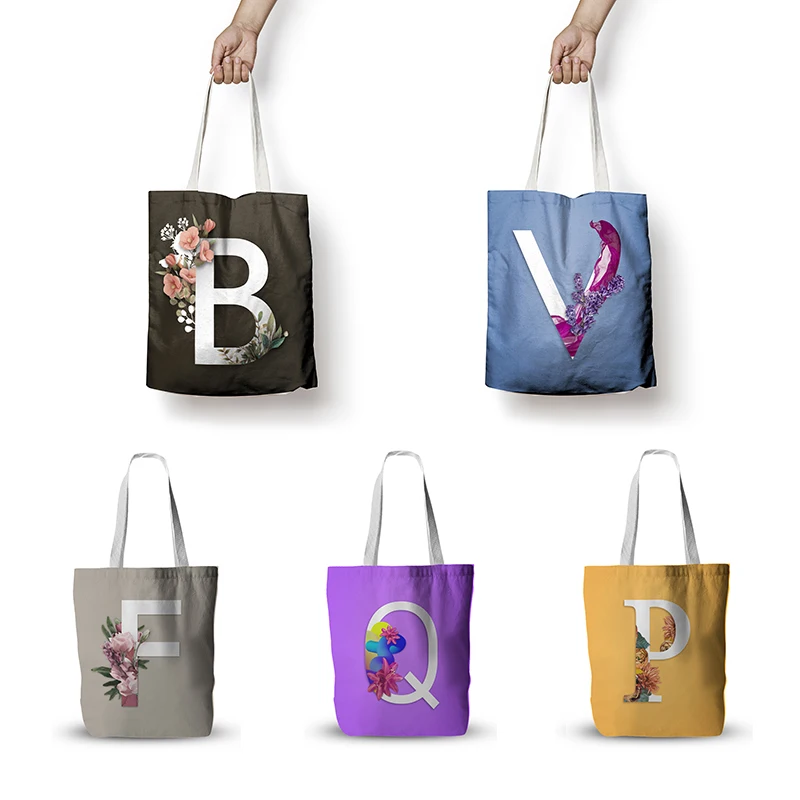 Creative Plant Pattern Canvas Bag Fun Letter Handbag Large Capacity Shopping Bag Multicolor Tote Bag For Women Foldable Eco Bag
Creative Plant Pattern Canvas Bag Fun Letter Handbag Large Capacity Shopping Bag Multicolor Tote Bag For Women Foldable Eco Bag