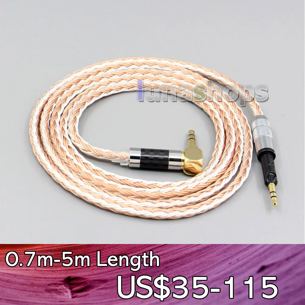 LN006245 16 Cores Pure Silver Plated Headphone Cable For Sennheiser HD6 HD7 HD8 MIX DJ HD595
LN006245 16 Cores Pure Silver Plated Headphone Cable For Sennheiser HD6 HD7 HD8 MIX DJ HD595