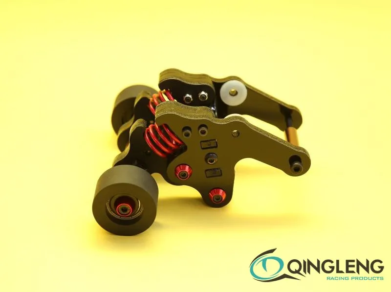 High-strength high-abrasion all-nylon material spring-buffered raised tail wheel for 1:10 Traxxas EREVO E-REVO 
High-strength high-abrasion all-nylon material spring-buffered raised tail wheel for 1:10 Traxxas EREVO E-REVO