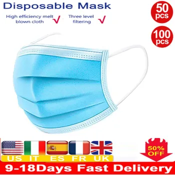 50/100/200pcs Disposable Mouth Face Mask Non-woven Masks Earloop Unisex Masks Mascarillas Masque Filtering Masks
50/100/200pcs Disposable Mouth Face Mask Non-woven Masks Earloop Unisex Masks Mascarillas Masque Filtering Masks