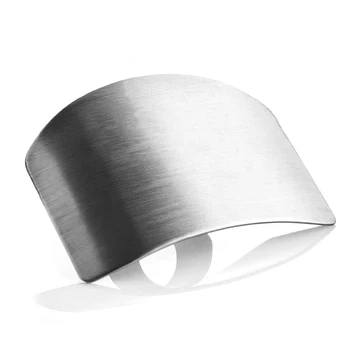 Kitchen Finger Hand Protector Guard Stainless Steel Chop Slice Shield Cook Tool Protect your fingers from knife cutting Silver
Kitchen Finger Hand Protector Guard Stainless Steel Chop Slice Shield Cook Tool Protect your fingers from knife cutting Silver